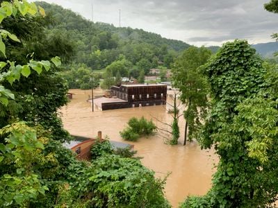 The Appalshop building during the floods