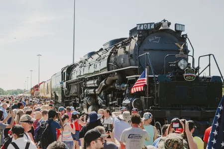 Big Boy No. 4014 stopped in Philadelphia