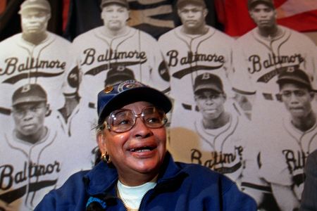 Mami Johnson photographed on February 14, 1998, at the Babe Ruth Museum in Baltimore.