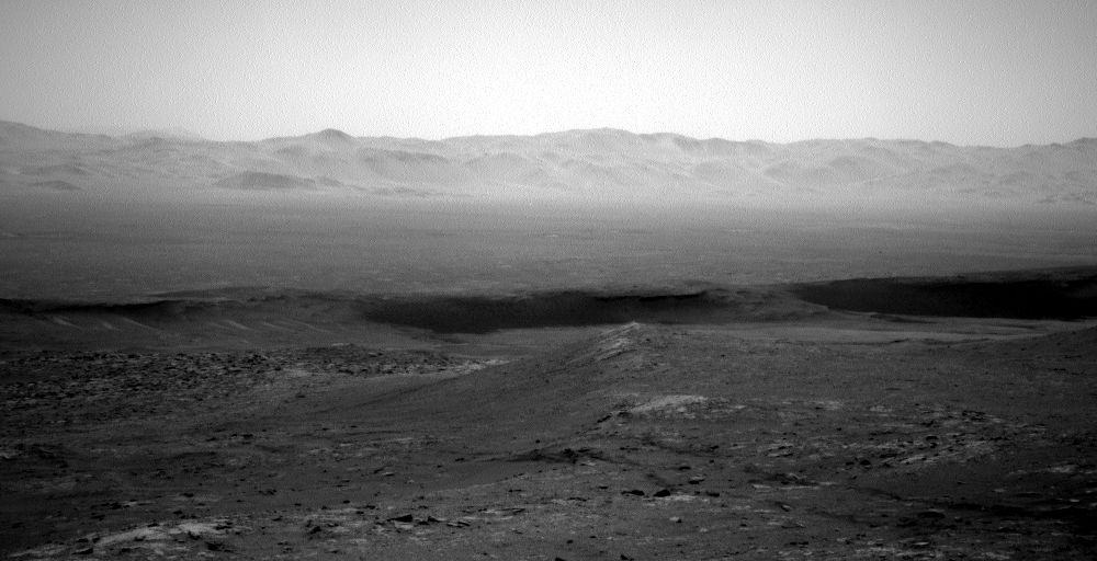 Mars horizon from Gale Crater