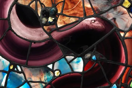 A stained glass window designed by Louis Comfort Tiffany is one of many artworks available for your perusal.