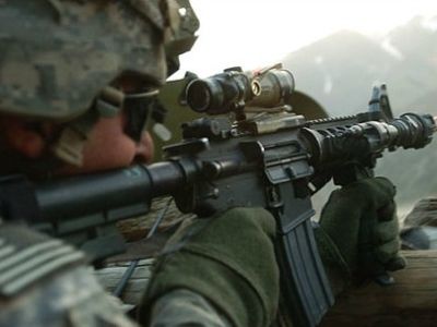 Engaging in a firefight, along with other combat stresses, could lead to long-term changes in the connections between the midbrain and prefrontal cortex.