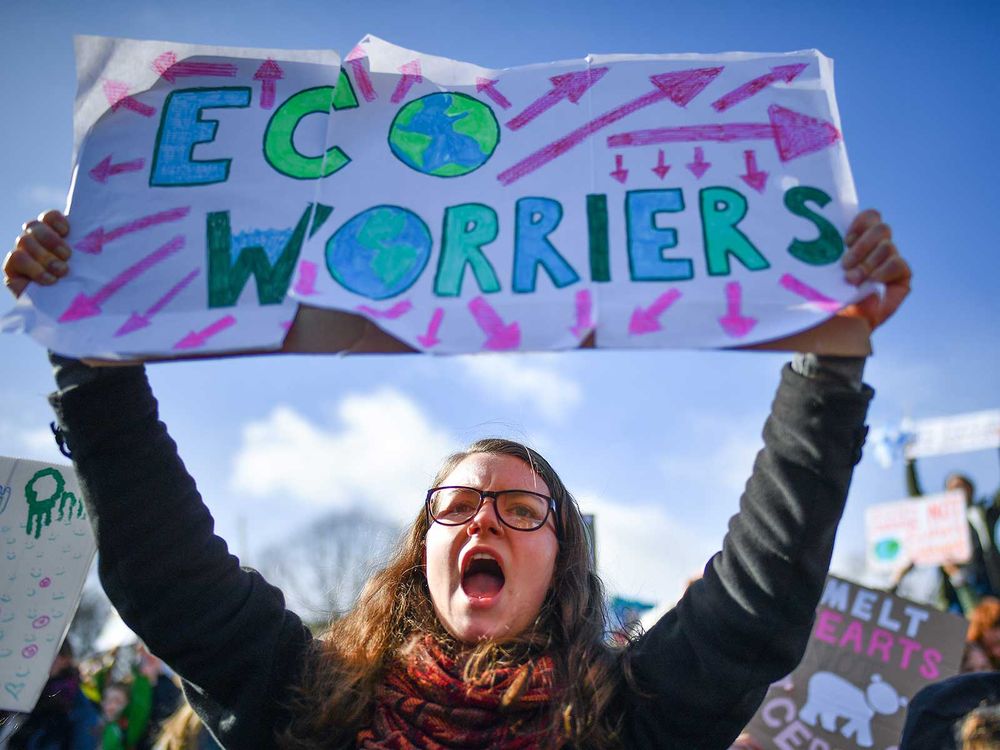 Climate Change Protester