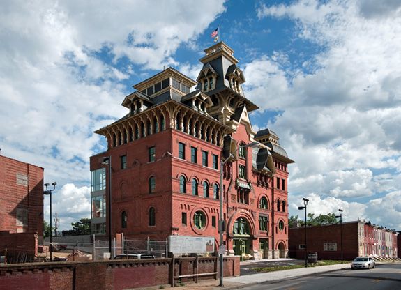 The former American Brewery in Baltimore now houses social-service nonprofit Humanim.