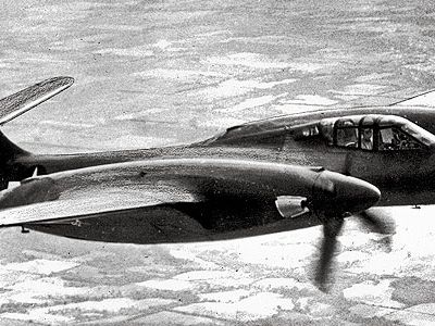 Blended wing-body visionary James McDonnell sculpted the XP-67 in the early 1940s, promising a speed of more than 400 mph.