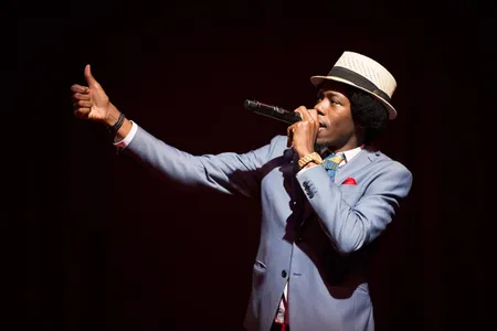 Christylez Bacon at the Opening Ceremony of the 2017 Smithsonian Folklife Festival.