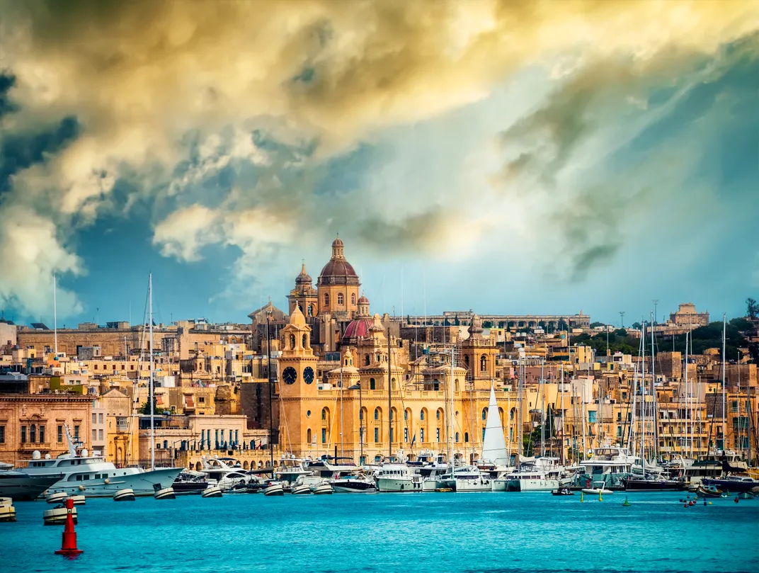 The port of Valletta, Malta