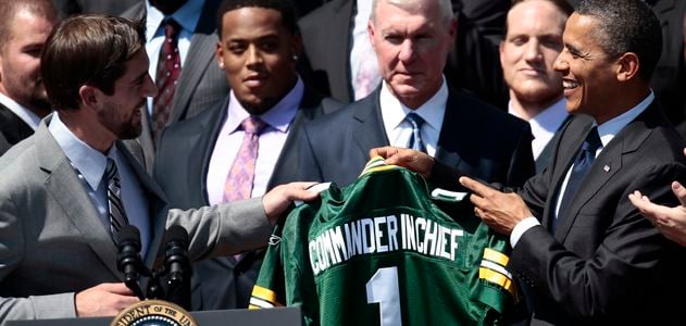 President Barack Obama and Green Bay Packers
