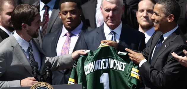 President Barack Obama and Green Bay Packers