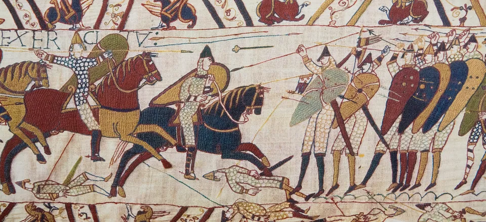  Section of the famous Bayeux Tapestry 