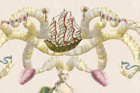 A nautical-themed hairstyle from the mind of Danny Lewis.