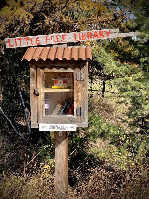 Little Free Library outside of Glacier National Park thumbnail