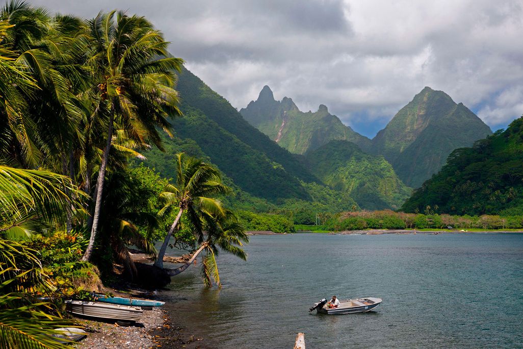 Boater in Tahiti