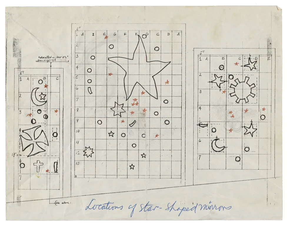 Line drawing schematic for East is West