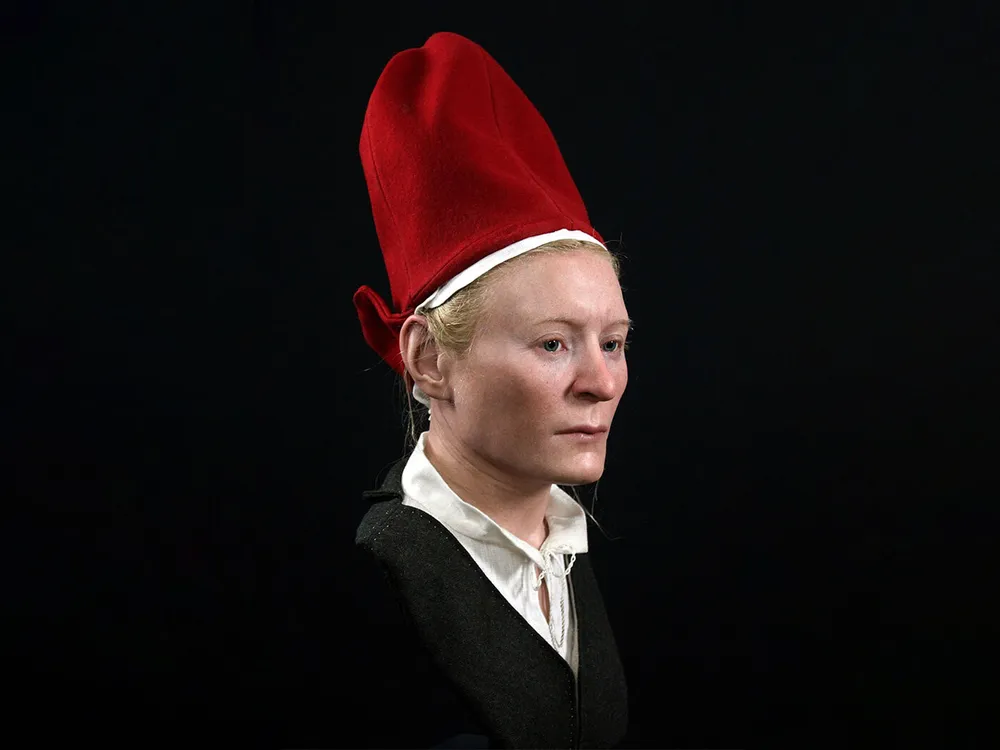Gertrude Wearing a Red Wool Hat