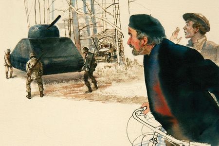 During Operation Elephant, the men of the Twenty-Third Headquarters Special Troops (or "Ghost Army") replaced real vehicles with inflatable dummies in a Normandy village. Two Frenchmen on bicycles were surprised to see four GI's picking up a 40-ton Sherman tank. "The Americans are very strong," they were told. 