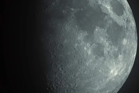 The waxing gibbous Moon as we viewed it on December 3, 2011.