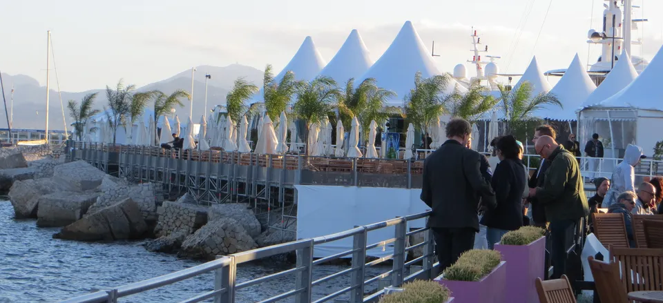  Each country pavilion at the Cannes Film Festival has a seaside terrace 