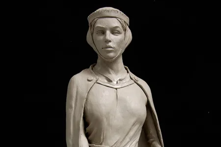 No images of Licoricia of Winchester survive, so sculptor Ian Rank-Broadley based the statue&#39;s features on his daughter and grandson, both of whom are Jewish.