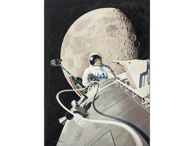 The EVA of Astronauts James Irwin, or Apollo XV EVA, Pierre Mion. 