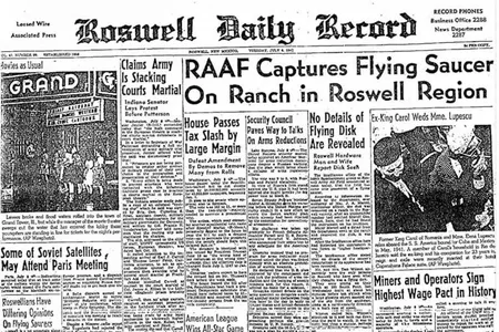 On July 8, 1947, a headline in the local paper in Roswell, New Mexico ignited 70 years of "flying saucer" sightings.