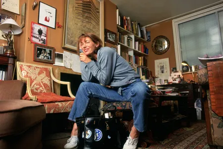 Jane Birkin with her original prototype bag