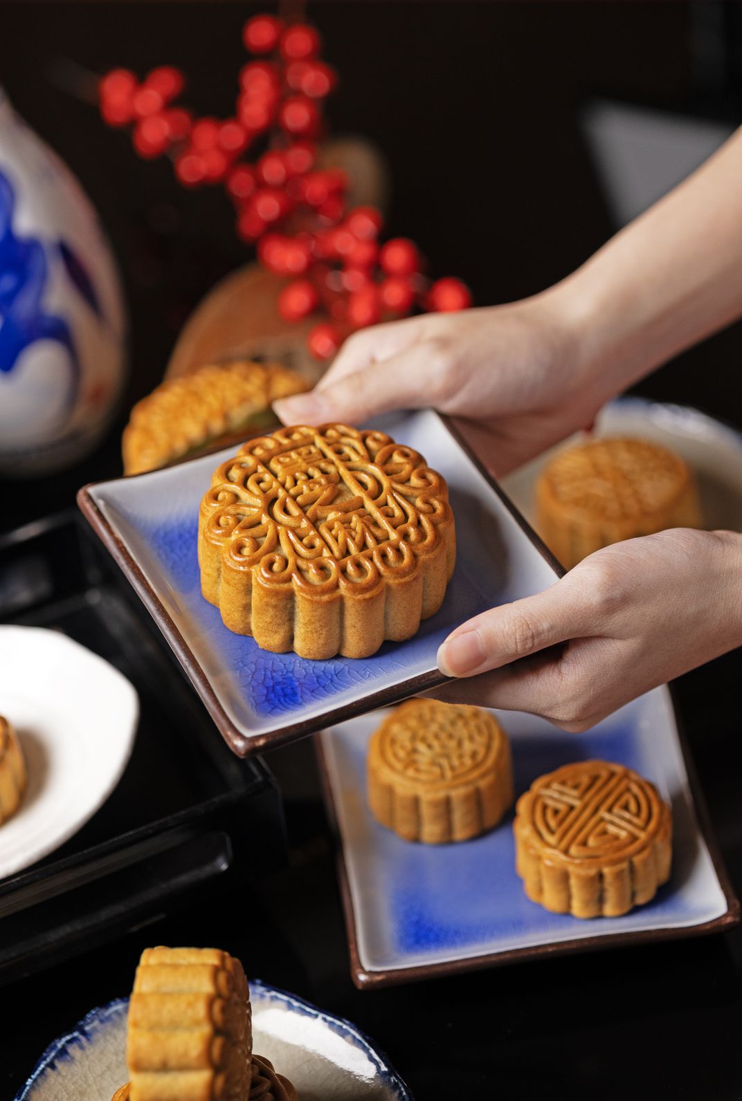 mooncakes at JW Marriott in Jakarta