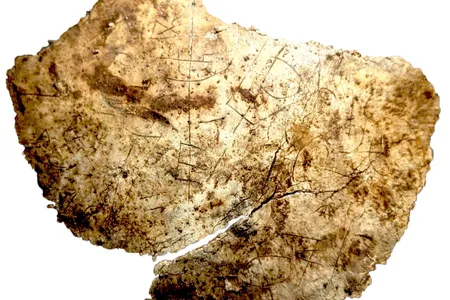 Fragment of a 1,400-year-old chalice found near Hadrian's Wall in northern England