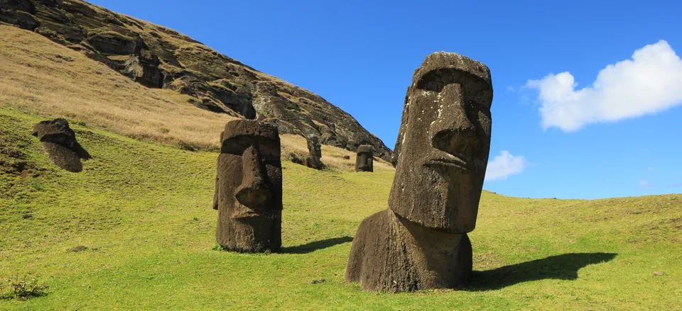  Moai at Rapa Nui National Park, Easter Island 