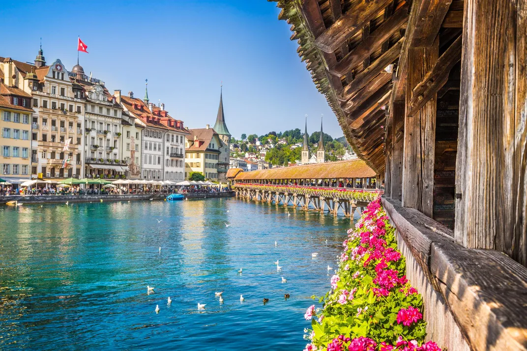 The bridge in Lucerne