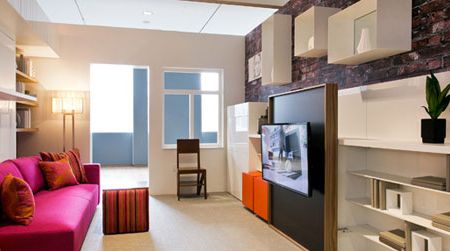 Micro-unit LaunchPad, Clei s.r.l/Resource Furniture; architecture by Amie Gross Architects