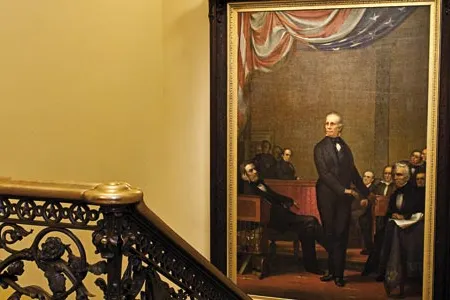 Phineas Staunton paid homage to his subject, Henry Clay, in an 11-by7-foot canvas.