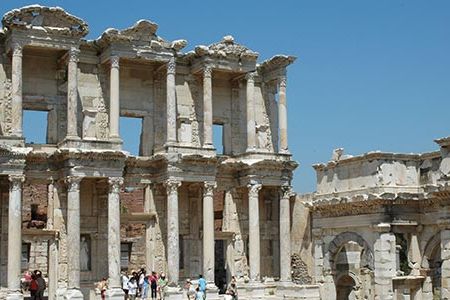 One of the "seven wonders" of the ancient world, Ephesus was almost four times larger than the Parthenon in Athens.