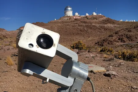 This telescope located in Cerro Tololo, Chile is just one of many within the MicroObservatory Robotic Telescope Network. (Smithsonian Astrophysical Observatory)