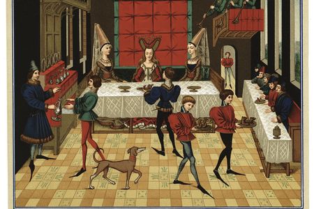 A typical 15th century banquet. 