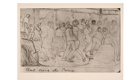 Bal Noir de Paris, between 1925 and 1970. Palmer C. Hayden papers, Archives of American Art, Smithsonian Institution.
