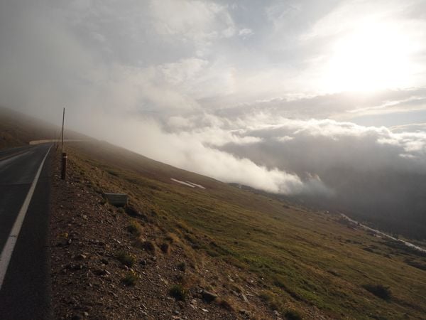 Clouds flowing along Trail Ridge Road, Rocky Mountain National Park thumbnail