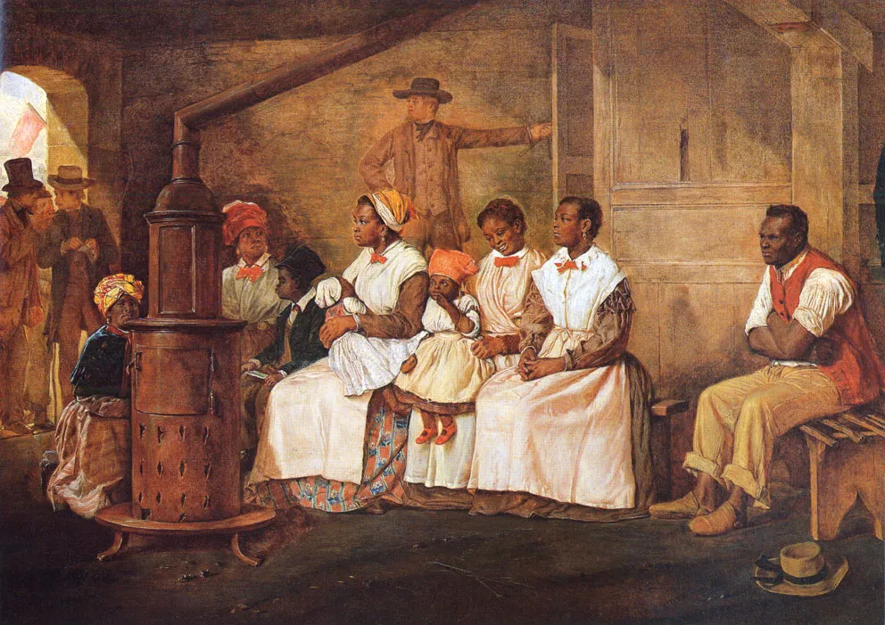 Eyre Crowe, Slaves Waiting for Sale (in Richmond, Virginia), 1861