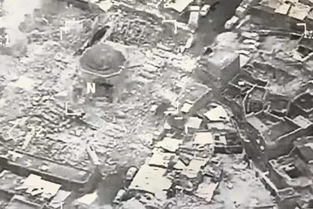 The ruins of the al-Nuri mosque