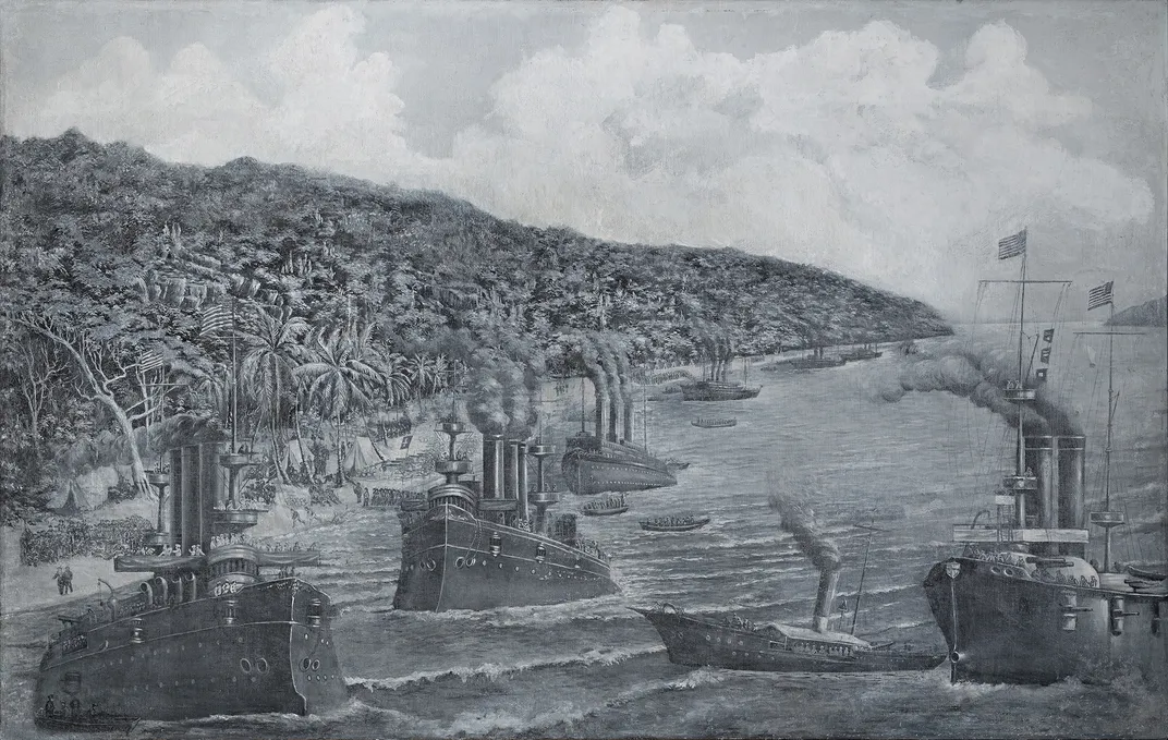 Entry of North Americans into Guánica Bay