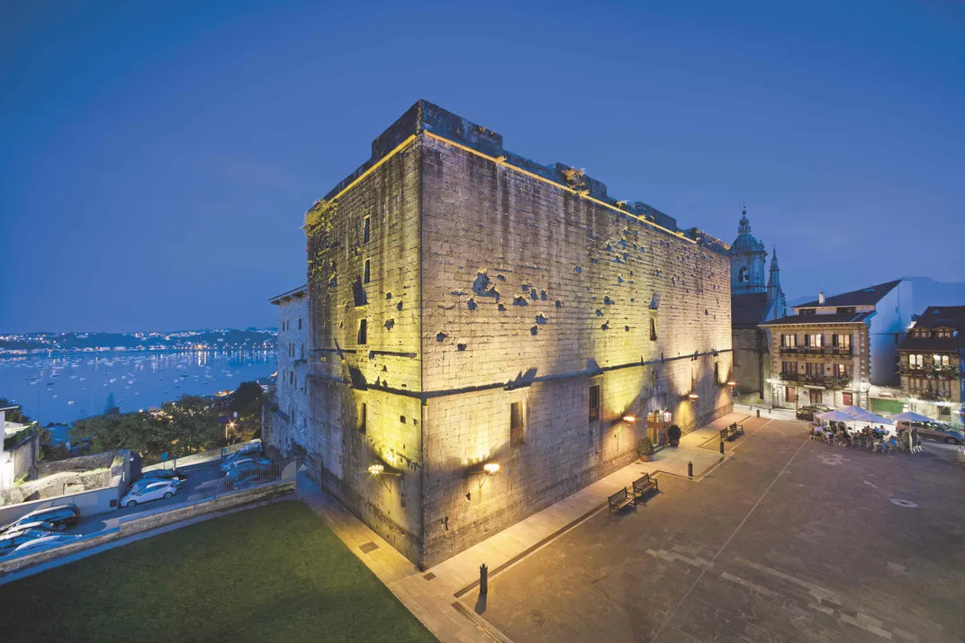 The historic fortress of the Parador de Hondarribia