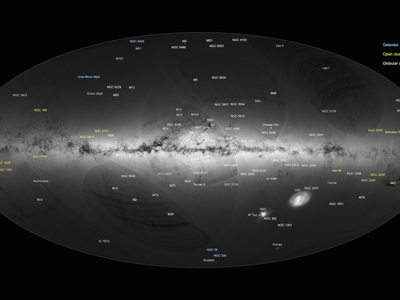 Produced by the European Space Agency’s Gaia satellite, this three-dimensional view of the Milky Way Galaxy is the first of its kind.