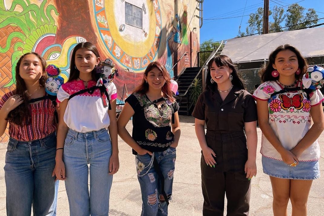 Danielle Boyer and Students Wearing Skobots