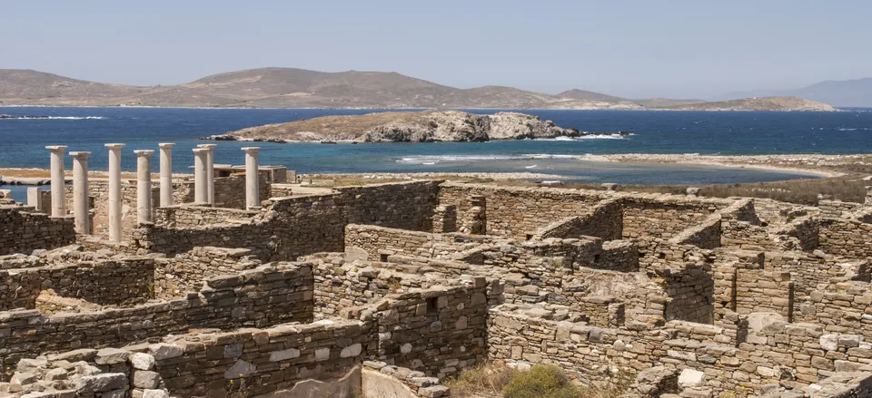  Archaeological site on Delos 