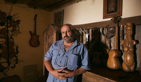 Artyom Ghazaryan in his studio in Yeghegnadzor. 
(Photo by Narek Harutyunyan, My Armenia Program)