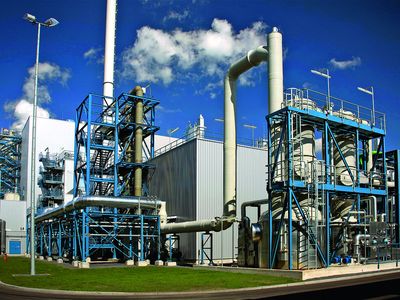 A carbon capture and storage plant in Germany.