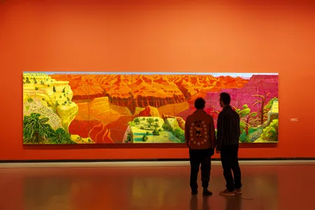 A Bigger Grand Canyon&nbsp;(1998) is a 25-foot-long work spread out across 60 canvases.