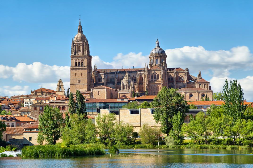 The cathedral in Salamanca
