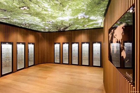 The Puratos Sourdough Library in St. Vith, Belgium, uses refrigerated cabinets to slow the starters' fermentation process in order to preserve their original flavor. 