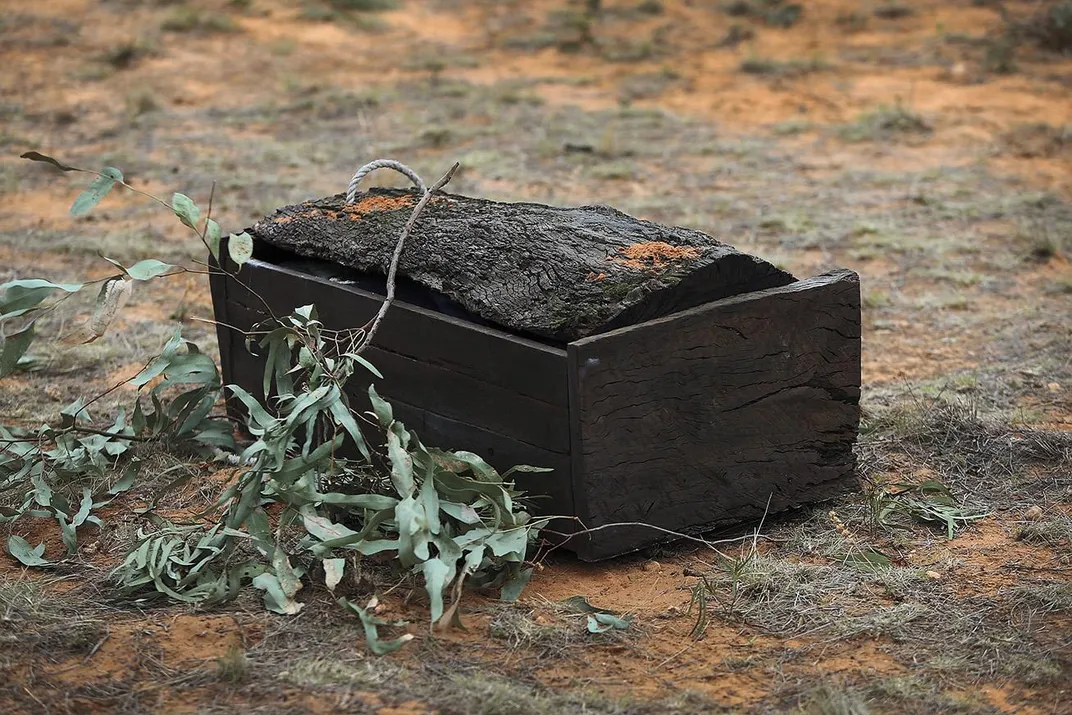 Mungo Man's casket